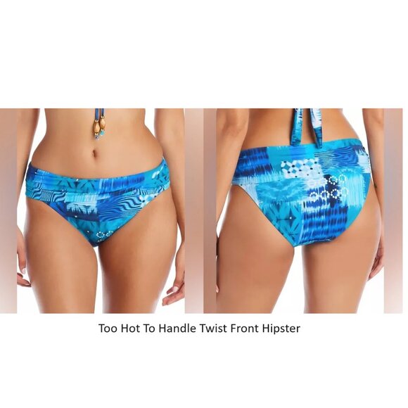 NWT Bleu Rod Beatty Women's Twist Front Sarong Hipster Bottoms 6-12 $60 12HL195 - Picture 5 of 8